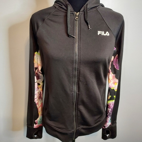Fila Sport Colorful And Black Jacket Size Medium - Picture 1 of 9